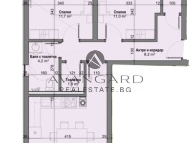 Three -bedroom with act14! Komatevo!