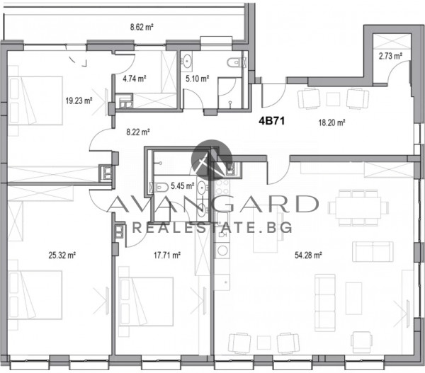 ПРОСТОРЕН ЧЕТИРИСТАЕН АПАРТАМЕНТ / МОЛ ПЛОВДИВ