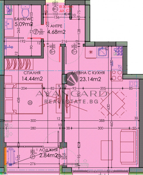 BEFORE ACT 14/ Two-room apartment / Thrace