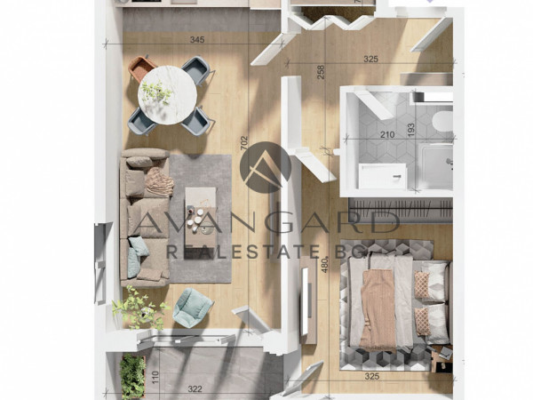 ACT 16! Two-room flat THRACIA POST