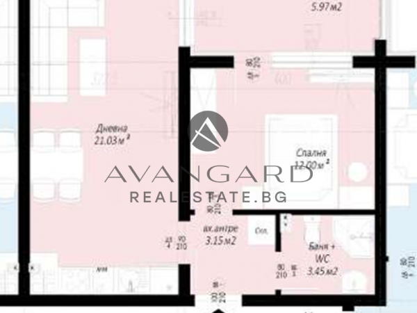 One -bedroom apartment / Belomorski