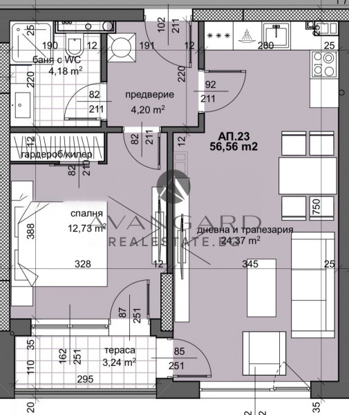 One -bedroom in front of Act16 / South Exposition / Thrace