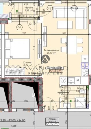 TWO-ROOM APARTMENT IN FRONT OF ACT14! THRACIA!