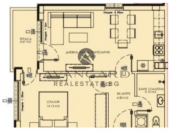 ДВУСТАЕН АПАРТАМЕНТ! ГРЕБНА БАЗА!