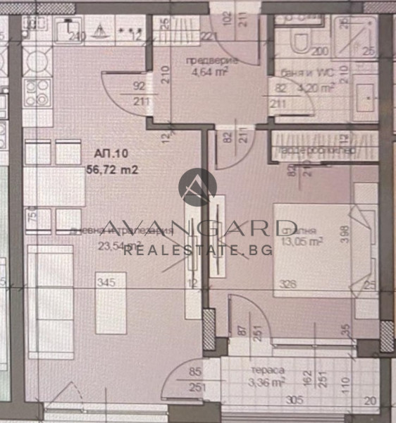 Spacious one -bedroom apartment in front of act 16