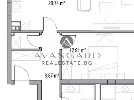 Three-room apartment / MALL Plovdiv