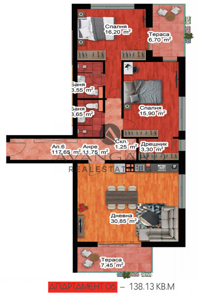 3-стаен апартамент