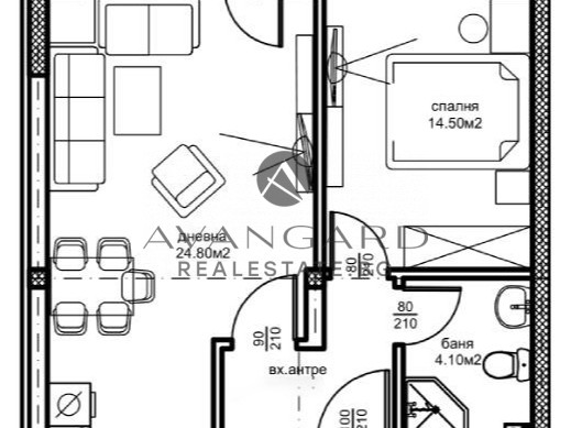 Act 14! Two -bedroom apartment Okoomila