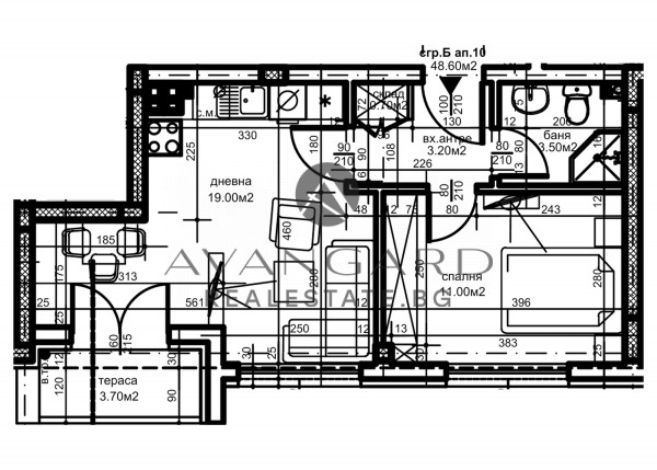 Two -bedroom apartment