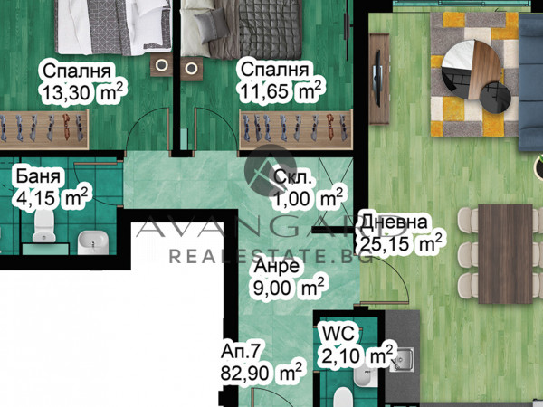 3-стаен апартамент