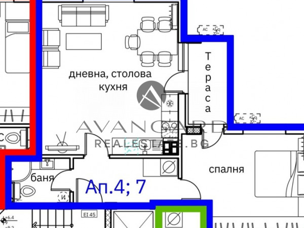 One -bedroom apartment / Karshiyaka