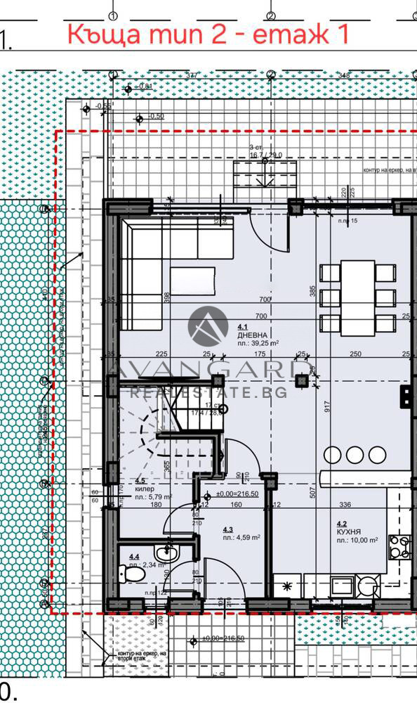 A single -family house with three parking spaces / Belashtitsa