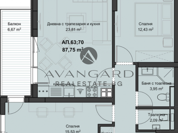 THREE-ROOM NEW CONSTRUCTION BUILDING FIRST DISTRICT