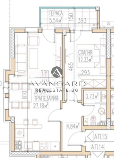 One -bedroom apartment /Ostromila