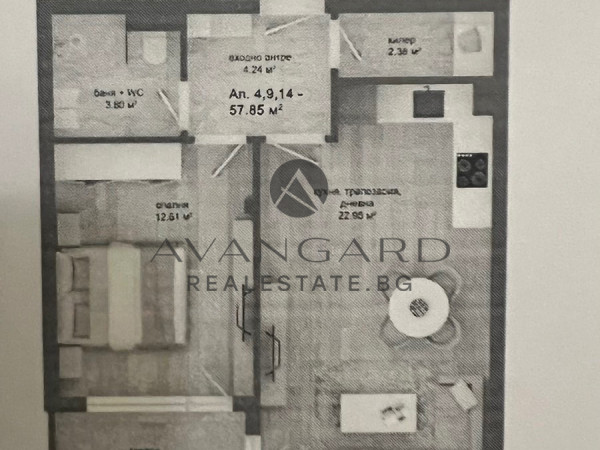 One -bedroom apartment of act 15 in Karshiyaka
