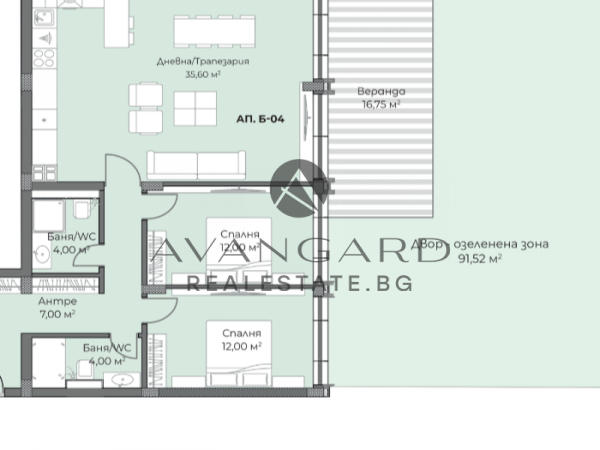 THREE-ROOM APARTMENT WITH ACT 16 WITH COURTYARD