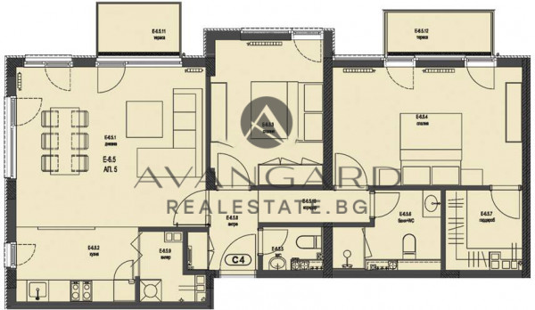THREE-ROOM LUXURY FURNISHED KARSHIAKA